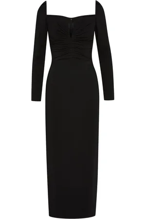 Oscar de la Renta Sweetheart-neck cocktail dress