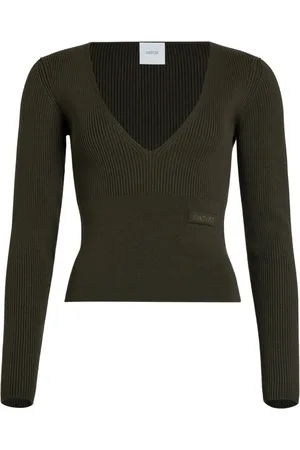 Patou V-neck ribbed sweater