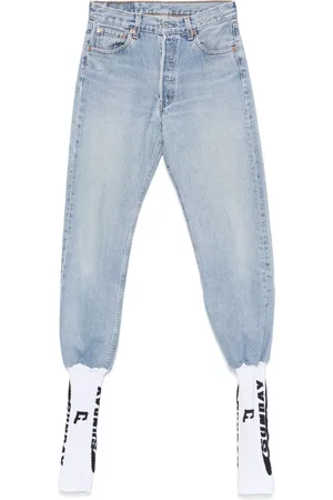 PROTOTYPES Elastic-panelled jeans