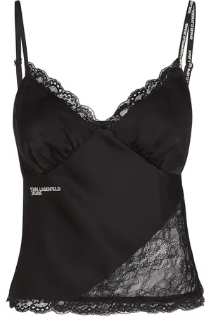 Karl Lagerfeld Logo-embroidered top