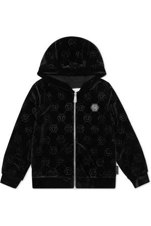 Philipp Plein Logo-embellished zipped hoodie