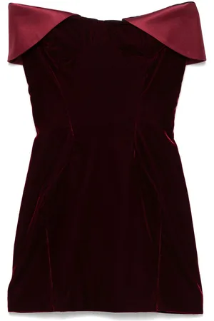 MUGLER Velvet mini dress