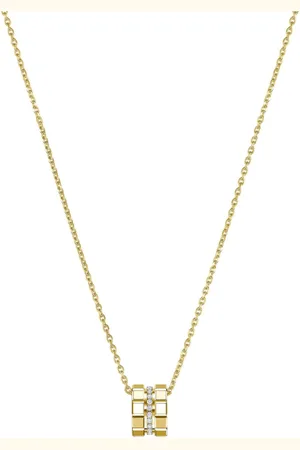 Chopard 18kt yellow Ice Cube diamond necklace
