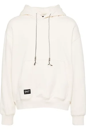 FIVE CM Leather trim hoodie