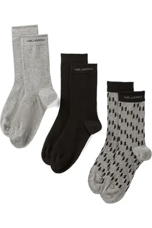 Karl Lagerfeld K/Monogram organic cotton socks (pack of three)