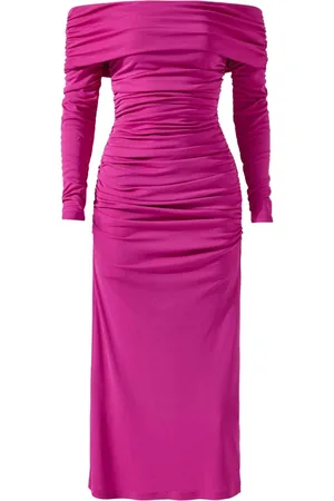 Carolina Herrera Ruched-detailing midi dress