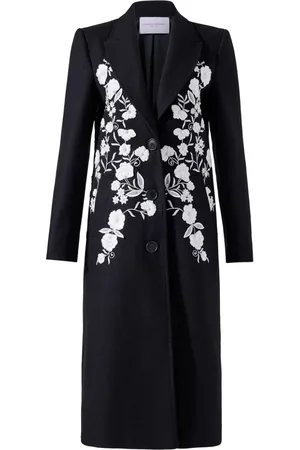 Carolina Herrera Floral-embroidered coat