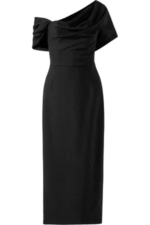 Carolina Herrera Draped-detailing midi dress