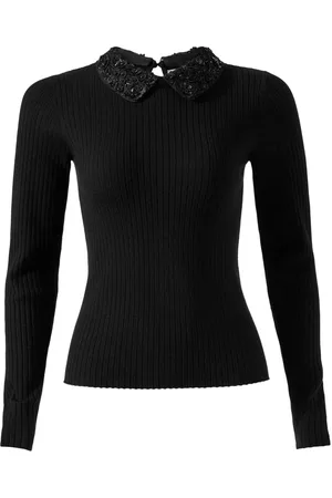 Carolina Herrera Embroidered knitted top