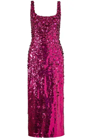 Carolina Herrera Sequin-embellished midi dress