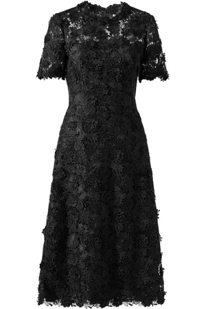 Carolina Herrera Floral lace-detailing midi dress