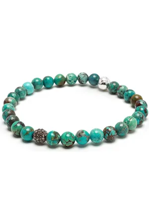 Nialaya Turquoise and diamond bracelet