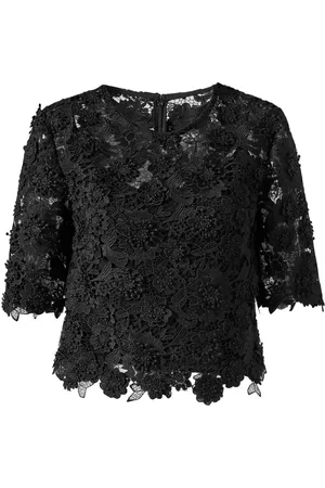 Carolina Herrera Floral lace-detailing top