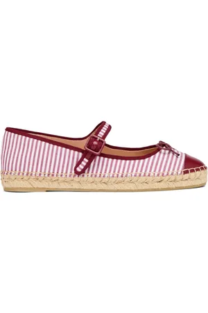 MALONE SOULIERS Striped flat espadrilles