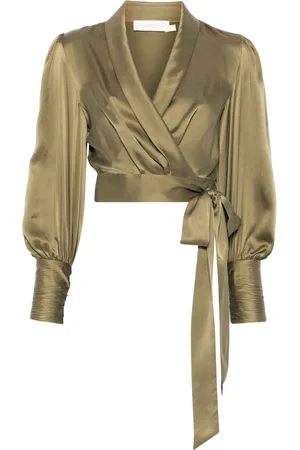 ZIMMERMANN Silk wrap blouse