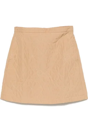 Maison Kitsuné Quilted mini skirt
