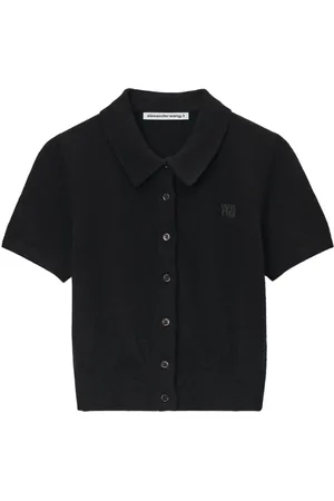 Alexander Wang Logo-embroidered polo shirt