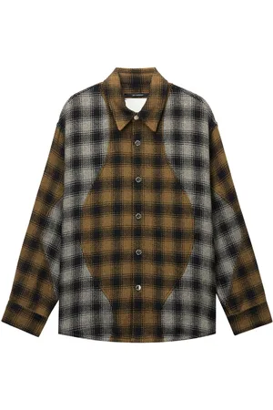 SONG FOR THE MUTE Tartan-pattern shirt