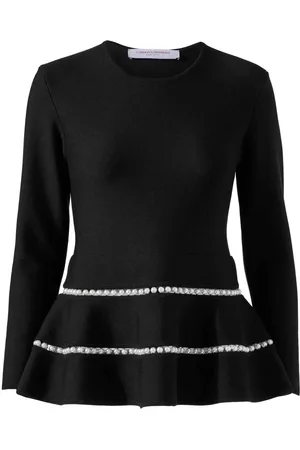Carolina Herrera Pearl-detailing top