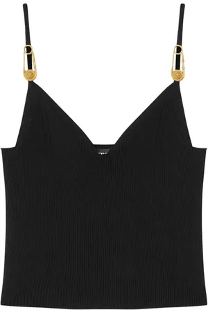 VERSACE Safety Pin crop top