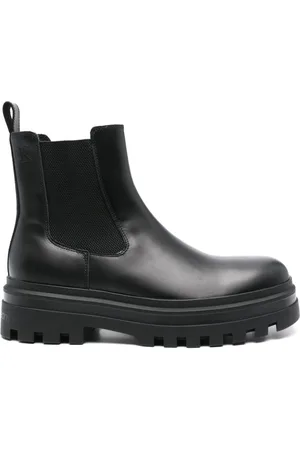 Calvin Klein Lug-sole leather boots