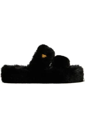 Twin-Set Faux-fur slides