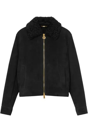 VERSACE Shearling blouson jacket