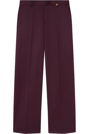 VERSACE Wide-leg tailored trousers