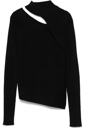 DKNY Cut-out mock-neck sweater
