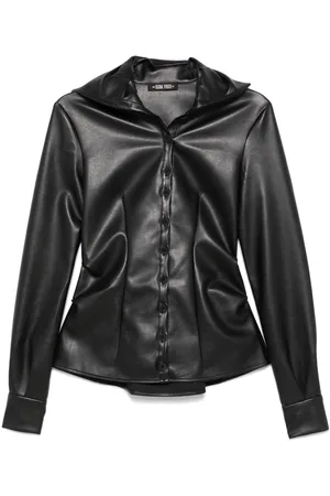 Elena Velez Faux-leather shirt