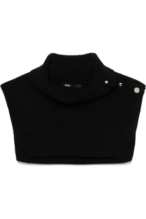 Maje Button-up wool-cashmere collar wrap