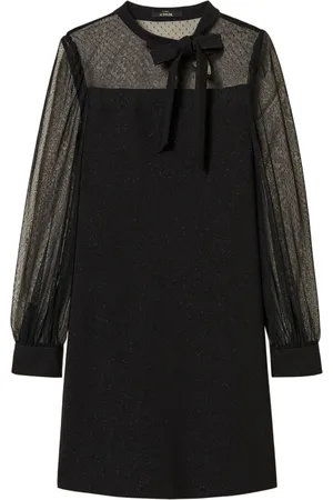 Twin-Set Tie-fastening mini dress