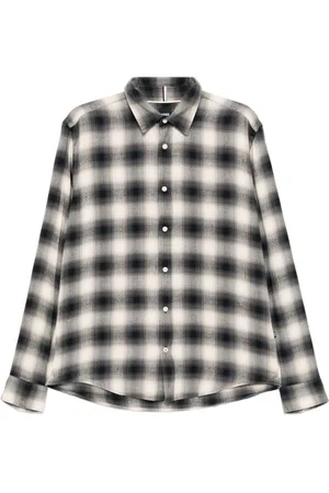 HUGO BOSS Plaid long-sleeves shirt
