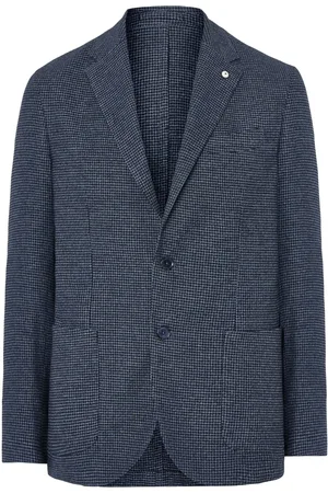 LUIGI BIANCHI MANTOVA Houndstooth blazer
