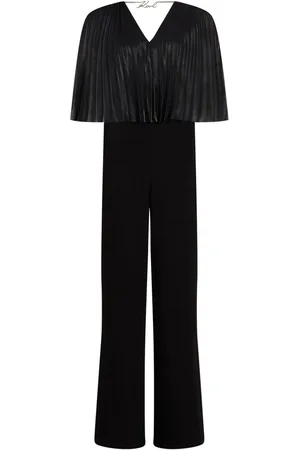 Karl Lagerfeld Pleated cape jumpsuit
