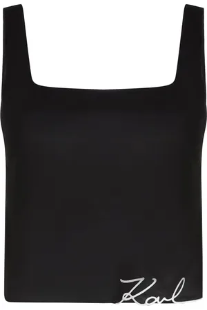 Karl Lagerfeld K/signature cropped top