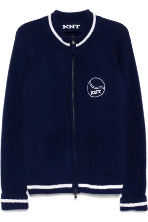 Kiton Logo patched jacket