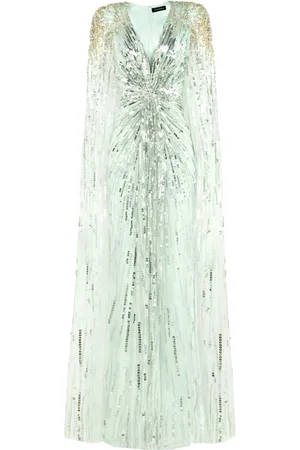 Jenny Packham Gold Rush sequin-embellished gown