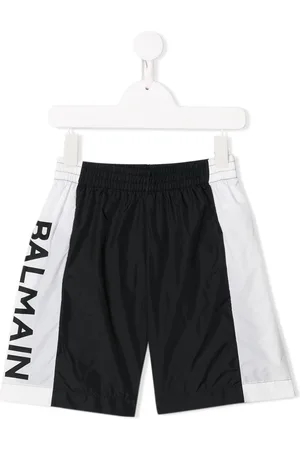 Balmain Printed logo swim shorts