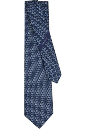 Salvatore Ferragamo Gancini jacquard tie