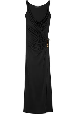 VERSACE Safety Pin gathered gown