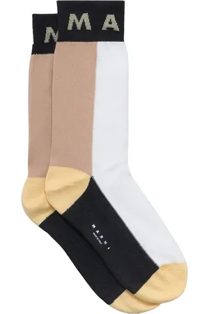 Marni Intarsia-knit logo socks