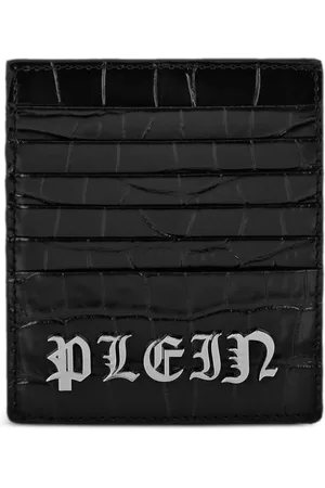 Philipp Plein Crocodille-effect cardholder