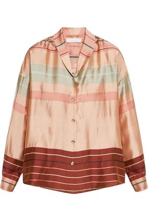 Hanro Buttoned striped pajama shirt