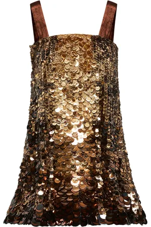 Oscar de la Renta Ombre Paillette cocktail dress