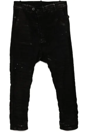 11 BY BORIS BIDJAN SABERI Moulded drop-crotch jeans