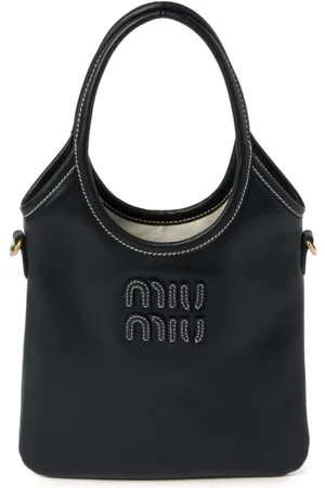 Miu Miu Ivy leather tote bag