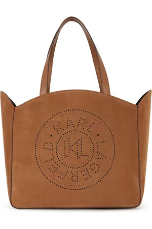 Karl Lagerfeld K/Circle perforated-design tote bag