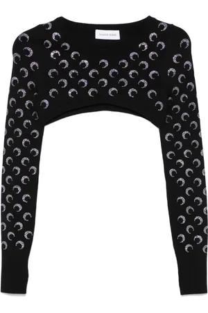 Marine Serre Moonogram-pattern sweater