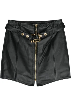 Roberto Cavalli Leather mini skirt